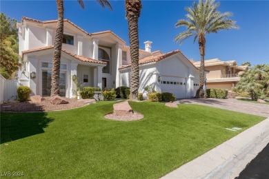 Guard-gated 2-story w/picturesque golf course  Red Rock Canyon on Canyon Gate Country Club in Nevada - for sale on GolfHomes.com, golf home, golf lot