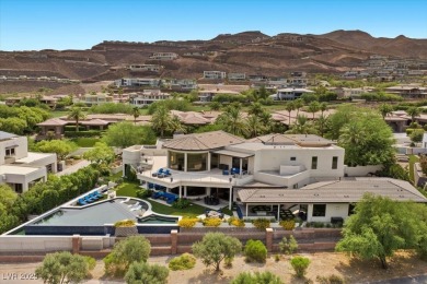 Perched on an elevated golf course lot w/ unrivaled strip views on  in Nevada - for sale on GolfHomes.com, golf home, golf lot