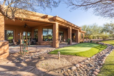 Enjoy a resort like backyard with heated PebbleTek pool and spa on Tonto Verde Golf Club in Arizona - for sale on GolfHomes.com, golf home, golf lot