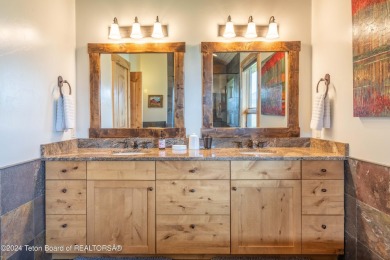 The setting of this Victor estate is magical!   At the end of a on Teton Springs Resort and Club in Idaho - for sale on GolfHomes.com, golf home, golf lot