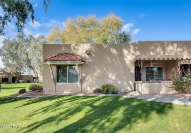 Location! Great corner unit on the greenspace! East facing patio on Sun Village Golf Course in Arizona - for sale on GolfHomes.com, golf home, golf lot