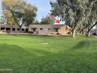 Location! Great corner unit on the greenspace! East facing patio on Sun Village Golf Course in Arizona - for sale on GolfHomes.com, golf home, golf lot