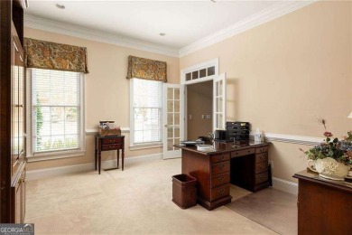 Tucked away in The Highlands at White Oak, this stately home on Canongate On White Oak Golf Course in Georgia - for sale on GolfHomes.com, golf home, golf lot
