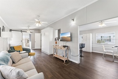 A beautifully updated 2-bedroom, 1-bathroom manufactured home in on Polo Park East in Florida - for sale on GolfHomes.com, golf home, golf lot