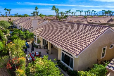 Enter through leaded glass double doors into an open concept on Mountain Vista Golf Course At Sun City Palm Desert in California - for sale on GolfHomes.com, golf home, golf lot