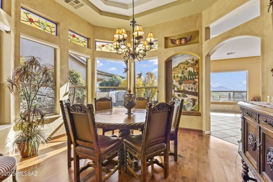 Wake up to panoramic, unobstructed mountain views from this on Saddlebrooke Golf Course in Arizona - for sale on GolfHomes.com, golf home, golf lot