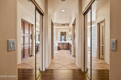 Wake up to panoramic, unobstructed mountain views from this on Saddlebrooke Golf Course in Arizona - for sale on GolfHomes.com, golf home, golf lot