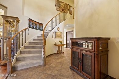 Wake up to panoramic, unobstructed mountain views from this on Saddlebrooke Golf Course in Arizona - for sale on GolfHomes.com, golf home, golf lot