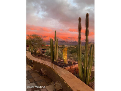 Wake up to panoramic, unobstructed mountain views from this on Saddlebrooke Golf Course in Arizona - for sale on GolfHomes.com, golf home, golf lot
