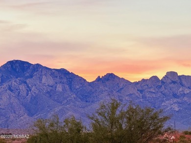 Wake up to panoramic, unobstructed mountain views from this on Saddlebrooke Golf Course in Arizona - for sale on GolfHomes.com, golf home, golf lot