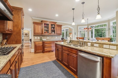 This exquisite Traditional Craftsman home rests near the end of on Traditions of Braselton Golf Club in Georgia - for sale on GolfHomes.com, golf home, golf lot