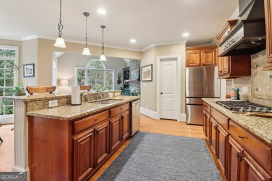 This exquisite Traditional Craftsman home rests near the end of on Traditions of Braselton Golf Club in Georgia - for sale on GolfHomes.com, golf home, golf lot
