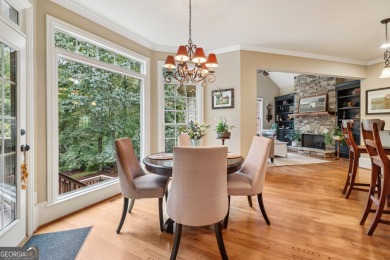 This exquisite Traditional Craftsman home rests near the end of on Traditions of Braselton Golf Club in Georgia - for sale on GolfHomes.com, golf home, golf lot