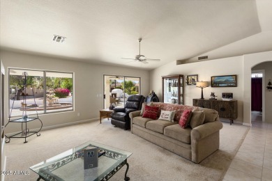 3 bedroom Palmera situated on a expansive corner lot and backs on Tuscany Falls At Pebble Creek in Arizona - for sale on GolfHomes.com, golf home, golf lot
