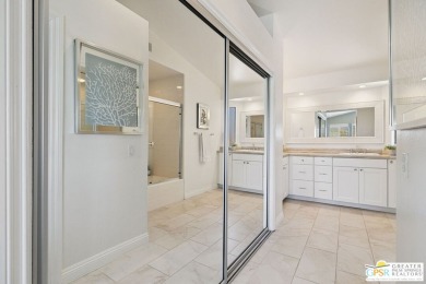 Soak up mountain, lake, and fairway views from this stylishly on Palm Valley Country Club in California - for sale on GolfHomes.com, golf home, golf lot