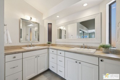Soak up mountain, lake, and fairway views from this stylishly on Palm Valley Country Club in California - for sale on GolfHomes.com, golf home, golf lot