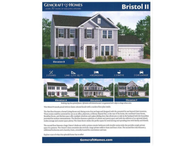 Bristol II Model offered by Gemcraft Homes New Construction. Two on Captains Cove Golf and Yacht Club in Virginia - for sale on GolfHomes.com, golf home, golf lot