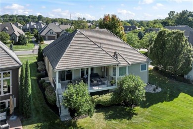 Sophisticated style w/open soaring spaces loaded with designer on Ironhorse Golf Club in Kansas - for sale on GolfHomes.com, golf home, golf lot