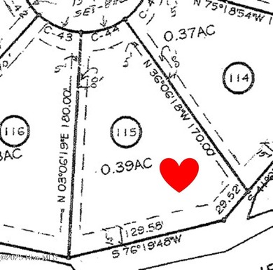 A wonderful large wooded homesite at the very end of Hanbury on Ocean Ridge Plantation in North Carolina - for sale on GolfHomes.com, golf home, golf lot