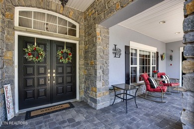 GOLF COURSE, POND and WATERFALL VIEWS from the back patio on Rarity Bay Country Club - Loudon in Tennessee - for sale on GolfHomes.com, golf home, golf lot
