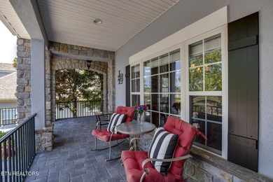 GOLF COURSE, POND and WATERFALL VIEWS from the back patio on Rarity Bay Country Club - Loudon in Tennessee - for sale on GolfHomes.com, golf home, golf lot