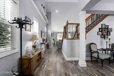 GOLF COURSE, POND and WATERFALL VIEWS from the back patio on Rarity Bay Country Club - Loudon in Tennessee - for sale on GolfHomes.com, golf home, golf lot