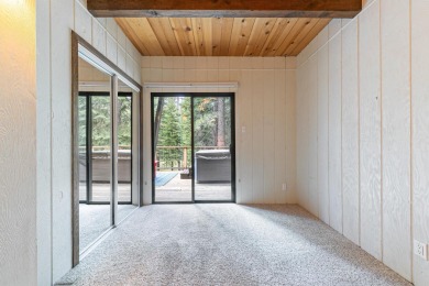 This beautiful three-bedroom, two-bath A-frame cabin perfectly on Tahoe Donner Golf Course in California - for sale on GolfHomes.com, golf home, golf lot