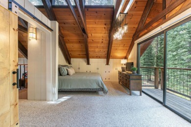 This beautiful three-bedroom, two-bath A-frame cabin perfectly on Tahoe Donner Golf Course in California - for sale on GolfHomes.com, golf home, golf lot