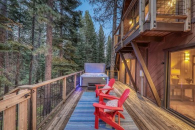 This beautiful three-bedroom, two-bath A-frame cabin perfectly on Tahoe Donner Golf Course in California - for sale on GolfHomes.com, golf home, golf lot