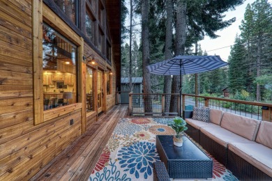 This beautiful three-bedroom, two-bath A-frame cabin perfectly on Tahoe Donner Golf Course in California - for sale on GolfHomes.com, golf home, golf lot