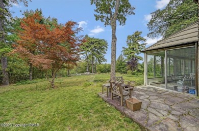 Magnificent stone manor house with guest home, inground pool and on Buck Hill Golf Club  in Pennsylvania - for sale on GolfHomes.com, golf home, golf lot