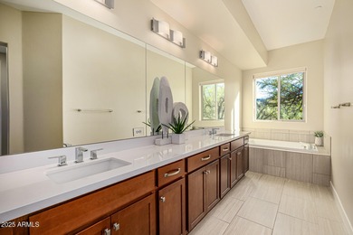 Elevated desert living in this gorgeous move-in-ready, barely on Troon Country Club in Arizona - for sale on GolfHomes.com, golf home, golf lot