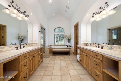 Enjoy breathtaking views from the expansive deck and patio of on Club At Cordillera Summit Course in Colorado - for sale on GolfHomes.com, golf home, golf lot