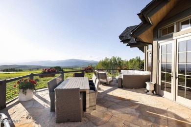 Enjoy breathtaking views from the expansive deck and patio of on Club At Cordillera Summit Course in Colorado - for sale on GolfHomes.com, golf home, golf lot
