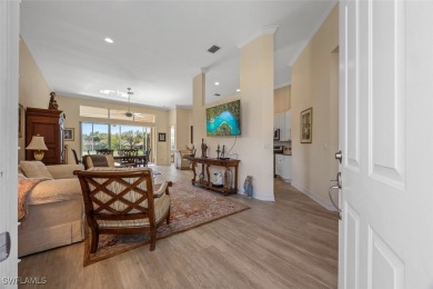 FURNISHED CORNER home with EXTENDED LANAI OVERLOOKING GOLF on Pelicans Nest Golf Club in Florida - for sale on GolfHomes.com, golf home, golf lot