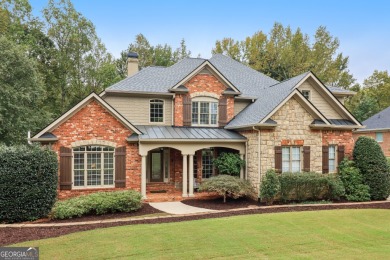 This exquisite Traditional Craftsman home rests near the end of on Traditions of Braselton Golf Club in Georgia - for sale on GolfHomes.com, golf home, golf lot