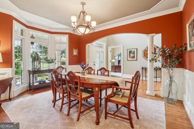 This exquisite Traditional Craftsman home rests near the end of on Traditions of Braselton Golf Club in Georgia - for sale on GolfHomes.com, golf home, golf lot