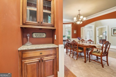 This exquisite Traditional Craftsman home rests near the end of on Traditions of Braselton Golf Club in Georgia - for sale on GolfHomes.com, golf home, golf lot