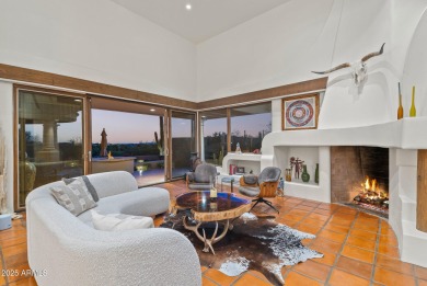 This light and bright custom Santa Fe home is located in the on Desert Mountain Golf Club - Renegade Course in Arizona - for sale on GolfHomes.com, golf home, golf lot
