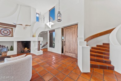 This light and bright custom Santa Fe home is located in the on Desert Mountain Golf Club - Renegade Course in Arizona - for sale on GolfHomes.com, golf home, golf lot