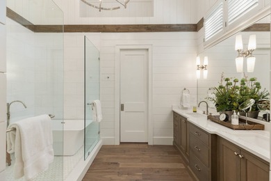 Modern farmhouse luxury is defined by this beautifully crafted 4 on Mountaintop Golf and Lake Club in North Carolina - for sale on GolfHomes.com, golf home, golf lot