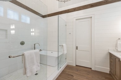 Modern farmhouse luxury is defined by this beautifully crafted 4 on Mountaintop Golf and Lake Club in North Carolina - for sale on GolfHomes.com, golf home, golf lot