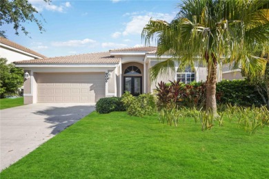 This beautiful single-level home features three bedrooms plus a on Stoneybrook Golf Club At Heritage Harbour in Florida - for sale on GolfHomes.com, golf home, golf lot