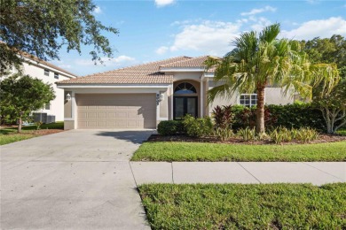 This beautiful single-level home features three bedrooms plus a on Stoneybrook Golf Club At Heritage Harbour in Florida - for sale on GolfHomes.com, golf home, golf lot