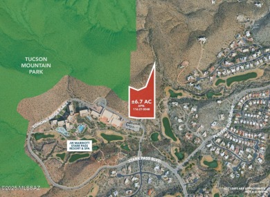 Perched high above the prestigious Starr Pass resort community on Starr Pass Golf Club in Arizona - for sale on GolfHomes.com, golf home, golf lot