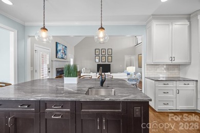 Stunning, custom-built full brick home perfectly positioned with on Fox Den Country Club in North Carolina - for sale on GolfHomes.com, golf home, golf lot