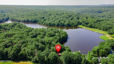 AMAZING CEDAR AND STONE SIDED COLONIAL SMART HOME IN THE on Paupack Hills Golf and Country Club in Pennsylvania - for sale on GolfHomes.com, golf home, golf lot