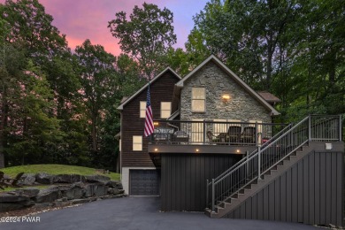 AMAZING CEDAR AND STONE SIDED COLONIAL SMART HOME IN THE on Paupack Hills Golf and Country Club in Pennsylvania - for sale on GolfHomes.com, golf home, golf lot