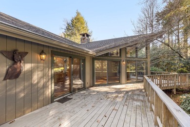 Enjoy the huge decks and flat yard from this well maintained 3- on Highlands Country Club in North Carolina - for sale on GolfHomes.com, golf home, golf lot