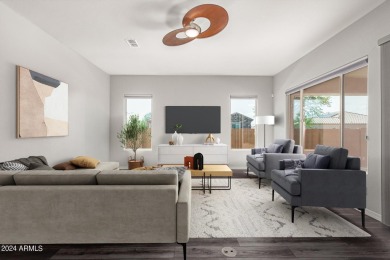 Discover this stunning Serenity model on a corner lot in the on Copper Canyon Golf Club in Arizona - for sale on GolfHomes.com, golf home, golf lot